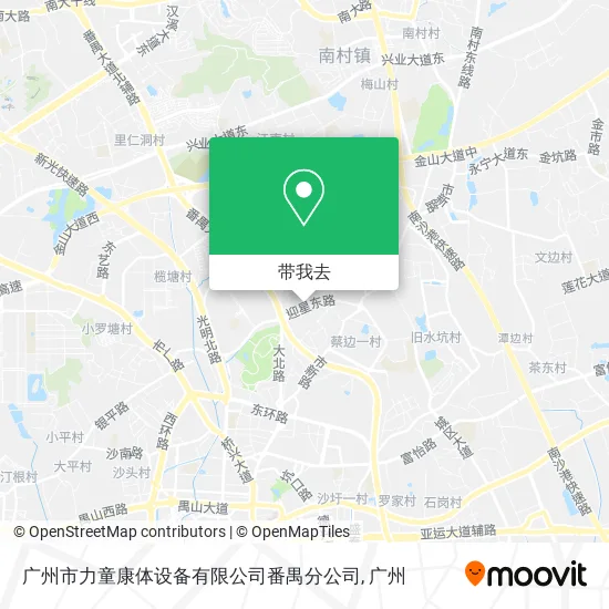 广州市力童康体设备有限公司番禺分公司地图