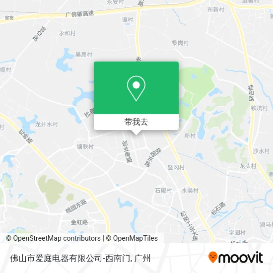 佛山市爱庭电器有限公司-西南门地图