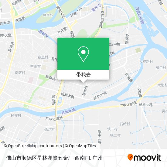 佛山市顺德区星林弹簧五金厂-西南门地图