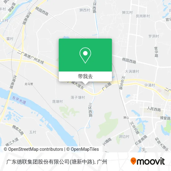 广东德联集团股份有限公司(塘新中路)地图