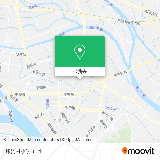 顺河村小学地图