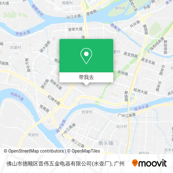佛山市德顺区晋伟五金电器有限公司(水壶厂)地图