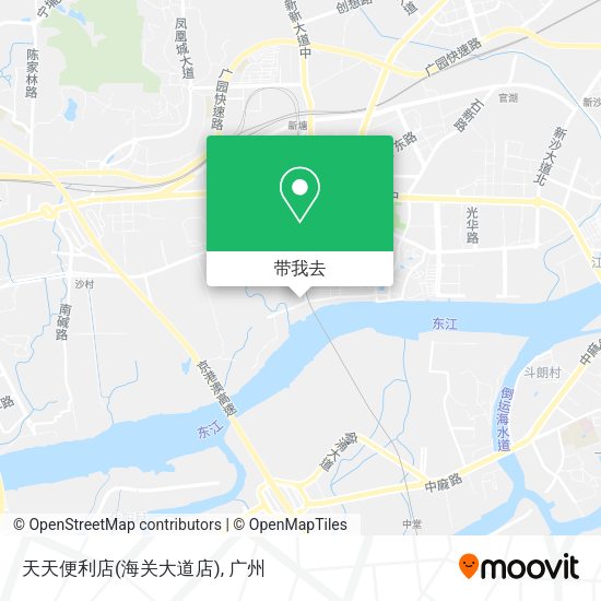 天天便利店(海关大道店)地图