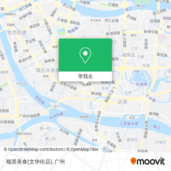 顺景美食(文华街店)地图