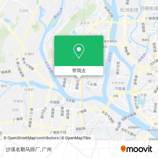 沙溪名鹅马蹄厂地图
