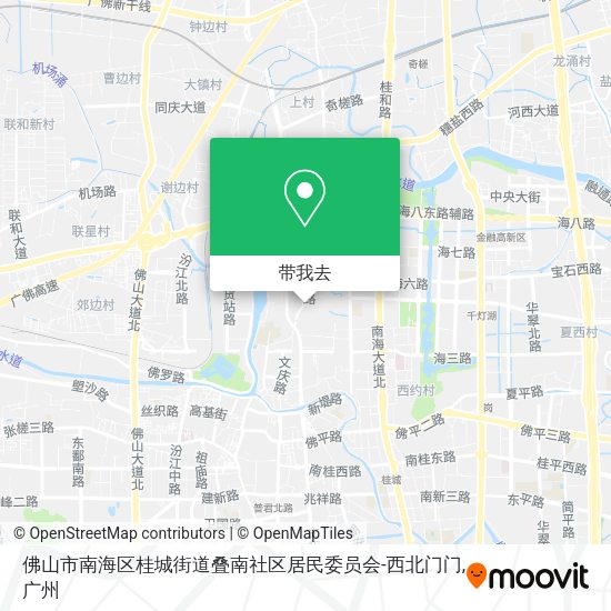 佛山市南海区桂城街道叠南社区居民委员会-西北门门地图