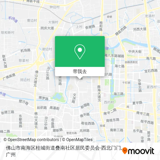 佛山市南海区桂城街道叠南社区居民委员会-西北门门地图