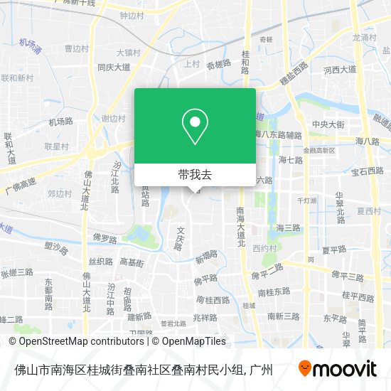 佛山市南海区桂城街叠南社区叠南村民小组地图