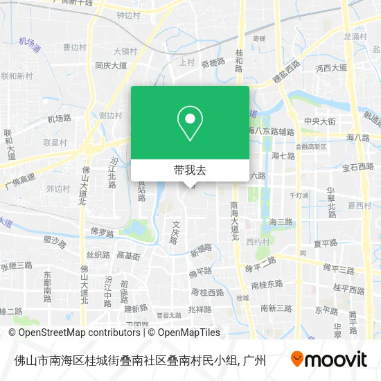 佛山市南海区桂城街叠南社区叠南村民小组地图