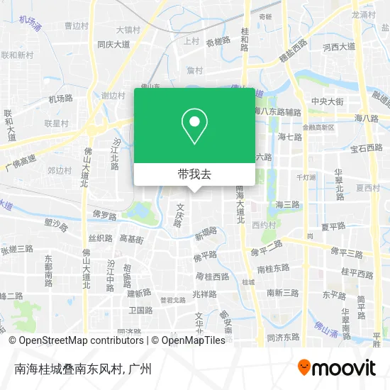 南海桂城叠南东风村地图