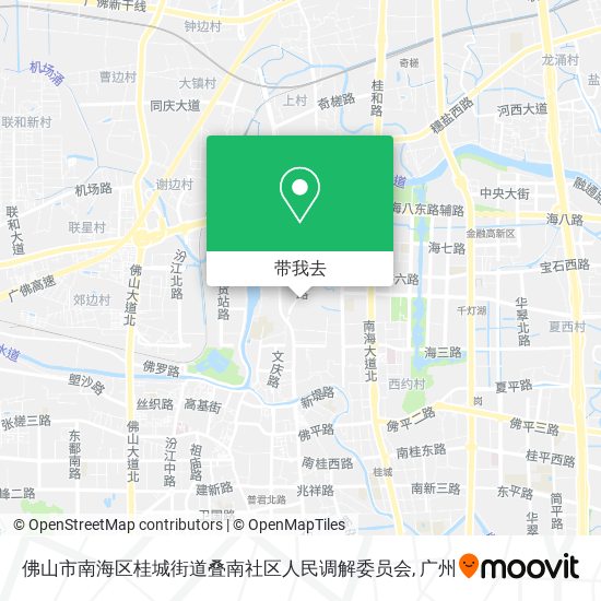 佛山市南海区桂城街道叠南社区人民调解委员会地图