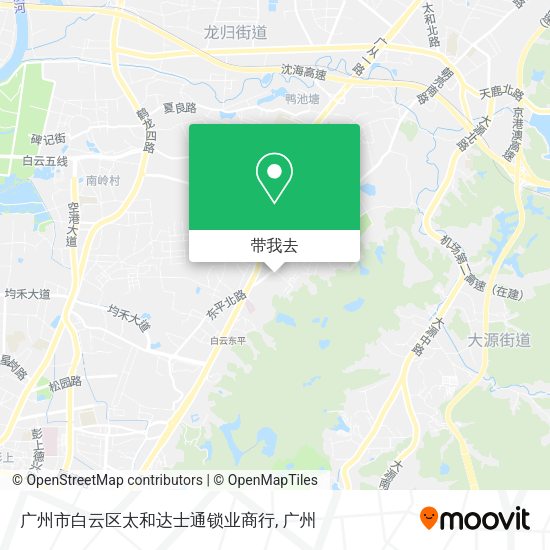 广州市白云区太和达士通锁业商行地图