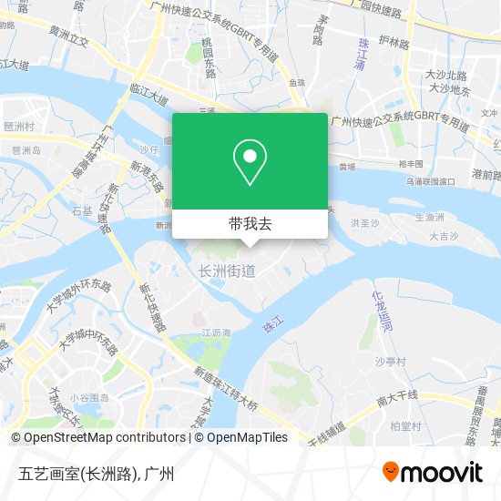 五艺画室(长洲路)地图