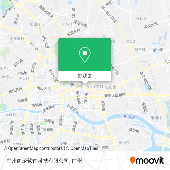 广州简派软件科技有限公司地图