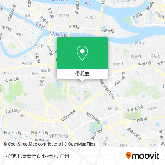 拾梦工场青年创业社区地图