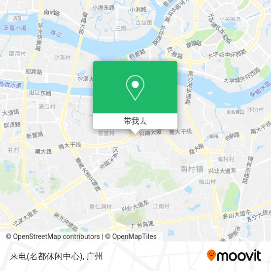 来电(名都休闲中心)地图