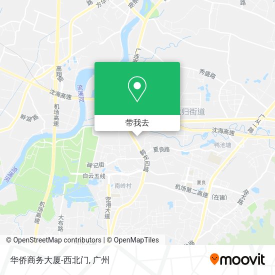 华侨商务大厦-西北门地图