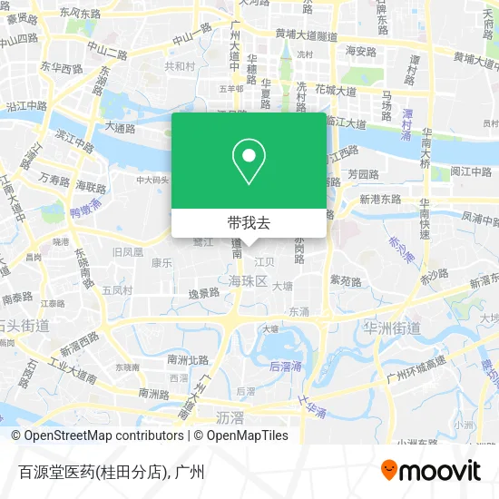 百源堂医药(桂田分店)地图
