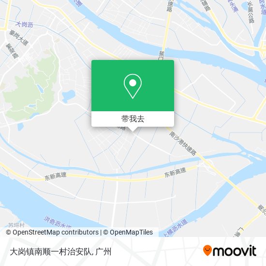 大岗镇南顺一村治安队地图