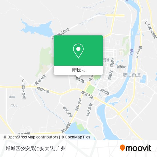 增城区公安局治安大队地图