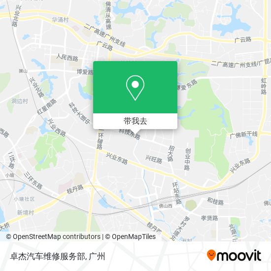卓杰汽车维修服务部地图