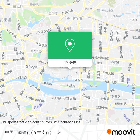 中国工商银行(五羊支行)地图
