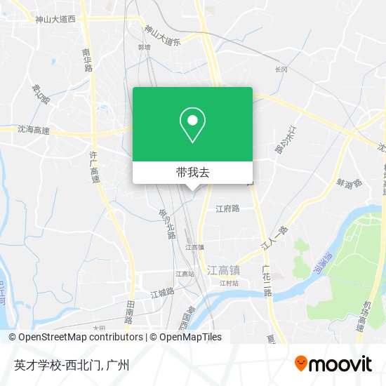 英才学校-西北门地图