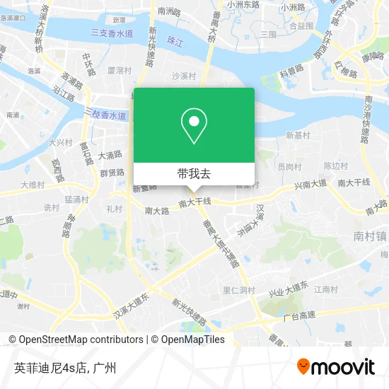 英菲迪尼4s店地图