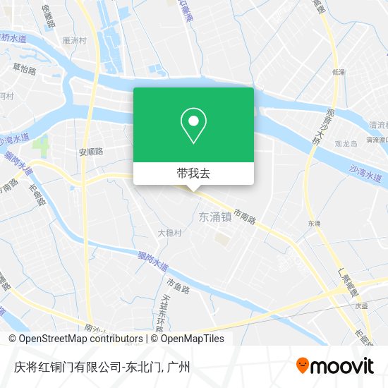 庆将红铜门有限公司-东北门地图