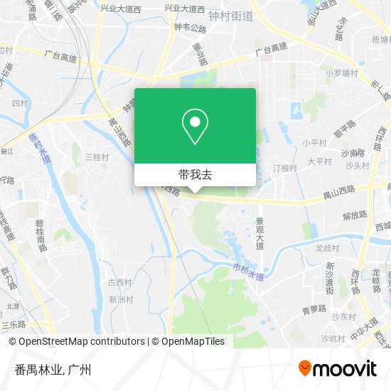 番禺林业地图
