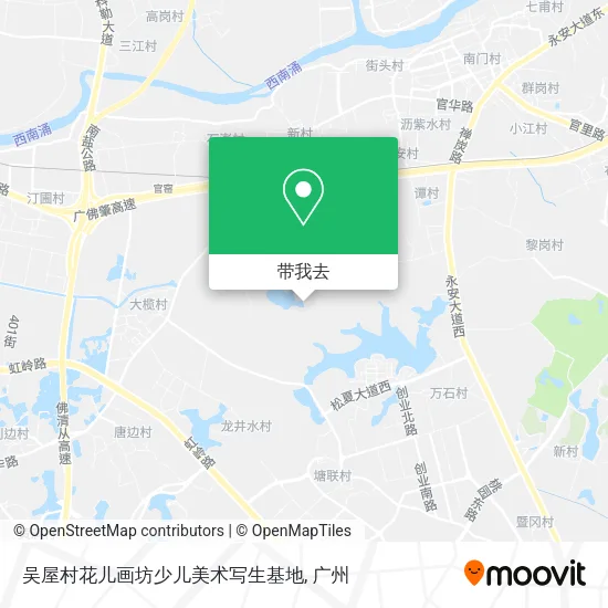 吴屋村花儿画坊少儿美术写生基地地图