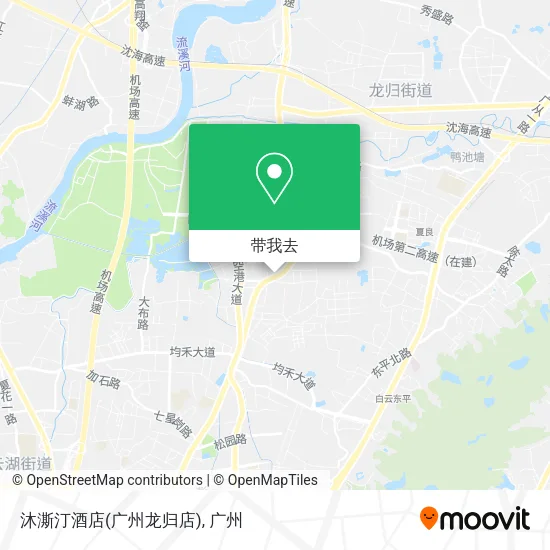 沐澌汀酒店(广州龙归店)地图