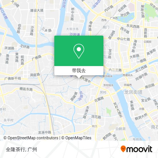 全隆茶行地图