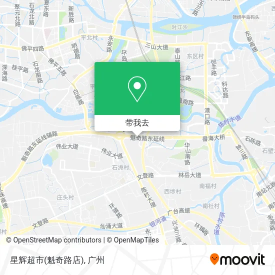 星辉超市(魁奇路店)地图