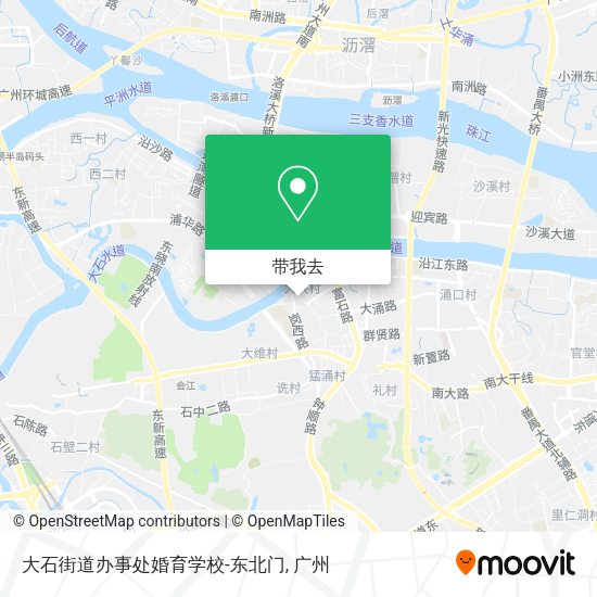 大石街道办事处婚育学校-东北门地图