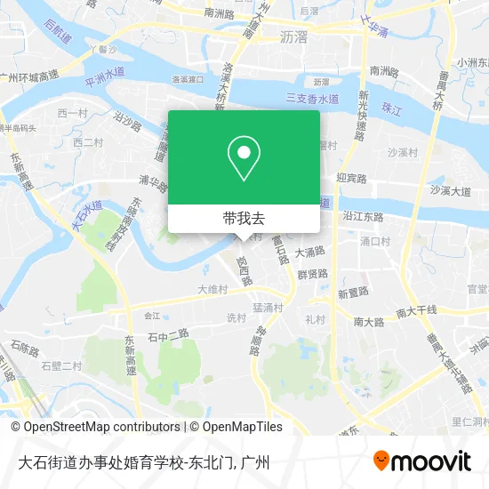 大石街道办事处婚育学校-东北门地图