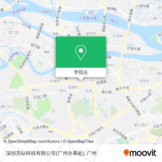 深圳亮钻科技有限公司(广州办事处)地图