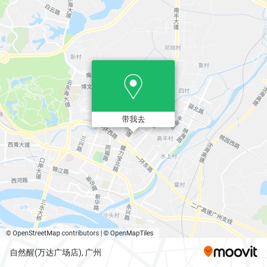 自然醒(万达广场店)地图