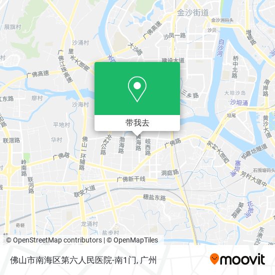 佛山市南海区第六人民医院-南1门地图