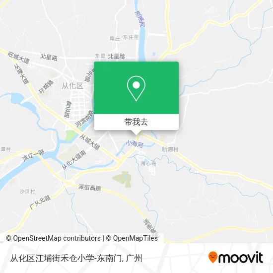从化区江埔街禾仓小学-东南门地图
