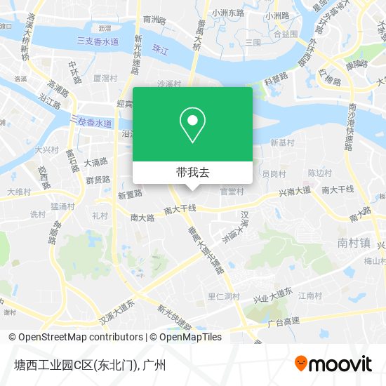 塘西工业园C区(东北门)地图