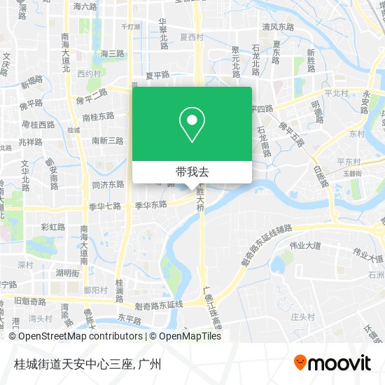桂城街道天安中心三座地图