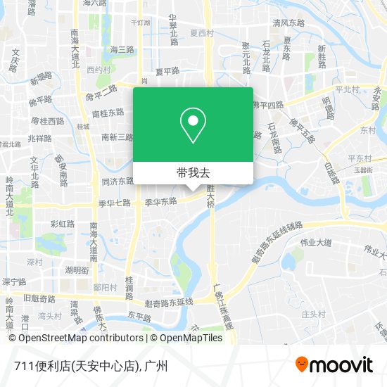 711便利店(天安中心店)地图