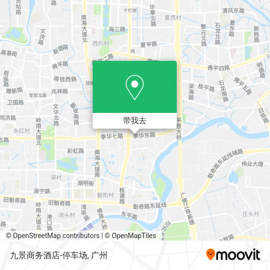 九景商务酒店-停车场地图