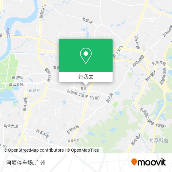 河塘停车场地图