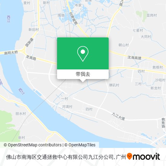 佛山市南海区交通拯救中心有限公司九江分公司地图