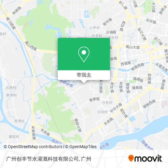 广州创丰节水灌溉科技有限公司地图