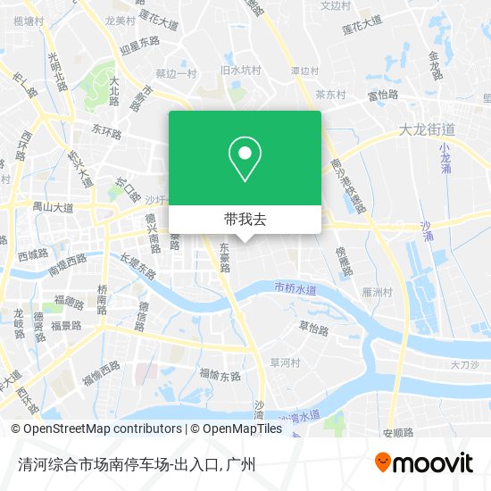 清河综合市场南停车场-出入口地图