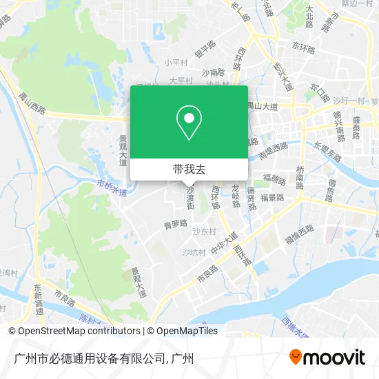 广州市必德通用设备有限公司地图