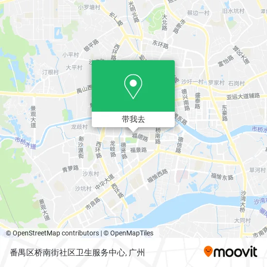 番禺区桥南街社区卫生服务中心地图